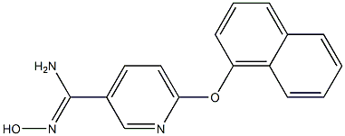 N'-hydroxy-6-(1-naphthyloxy)pyridine-3-carboximidamide