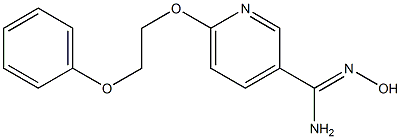 N'-hydroxy-6-(2-phenoxyethoxy)pyridine-3-carboximidamide Struktur