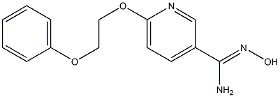 N'-hydroxy-6-(2-phenoxyethoxy)pyridine-3-carboximidamide 化学構造式