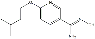 N'-hydroxy-6-(3-methylbutoxy)pyridine-3-carboximidamide 化学構造式