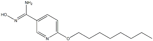 N'-hydroxy-6-(octyloxy)pyridine-3-carboximidamide,,结构式