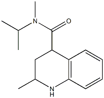 N-isopropyl-N,2-dimethyl-1,2,3,4-tetrahydroquinoline-4-carboxamide 化学構造式