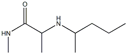 N-methyl-2-(pentan-2-ylamino)propanamide Structure