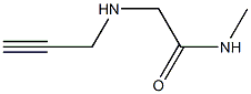 N-methyl-2-(prop-2-yn-1-ylamino)acetamide,,结构式