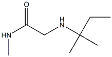N-methyl-2-[(2-methylbutan-2-yl)amino]acetamide,,结构式