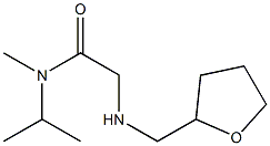 N-methyl-2-[(oxolan-2-ylmethyl)amino]-N-(propan-2-yl)acetamide Structure