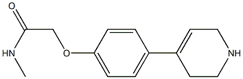 N-methyl-2-[4-(1,2,3,6-tetrahydropyridin-4-yl)phenoxy]acetamide Structure