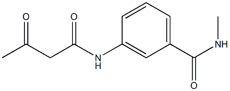 N-methyl-3-(3-oxobutanamido)benzamide Structure