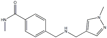 N-methyl-4-({[(1-methyl-1H-pyrazol-4-yl)methyl]amino}methyl)benzamide Structure