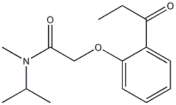 N-methyl-N-(propan-2-yl)-2-(2-propanoylphenoxy)acetamide Struktur