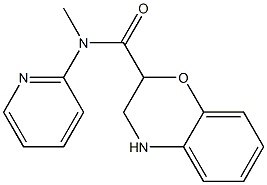 N-methyl-N-(pyridin-2-yl)-3,4-dihydro-2H-1,4-benzoxazine-2-carboxamide 化学構造式