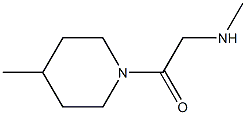 N-methyl-N-[2-(4-methylpiperidin-1-yl)-2-oxoethyl]amine 结构式