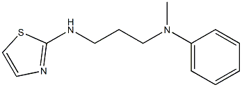 N-methyl-N-[3-(1,3-thiazol-2-ylamino)propyl]aniline Structure