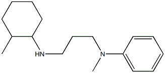 N-methyl-N-{3-[(2-methylcyclohexyl)amino]propyl}aniline 结构式