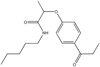  N-pentyl-2-(4-propanoylphenoxy)propanamide