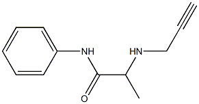 N-phenyl-2-(prop-2-yn-1-ylamino)propanamide Structure