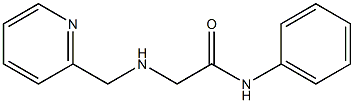 N-phenyl-2-[(pyridin-2-ylmethyl)amino]acetamide Struktur