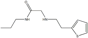 N-propyl-2-{[2-(thiophen-2-yl)ethyl]amino}acetamide Structure