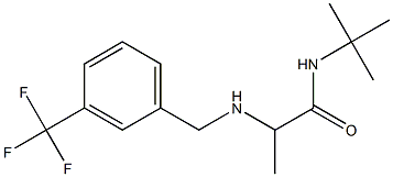 N-tert-butyl-2-({[3-(trifluoromethyl)phenyl]methyl}amino)propanamide 结构式