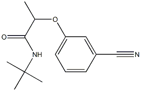 N-tert-butyl-2-(3-cyanophenoxy)propanamide Structure