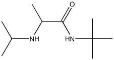 N-tert-butyl-2-(propan-2-ylamino)propanamide 化学構造式