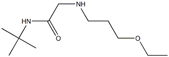 N-tert-butyl-2-[(3-ethoxypropyl)amino]acetamide Structure