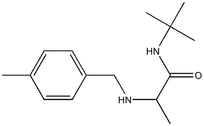 N-tert-butyl-2-{[(4-methylphenyl)methyl]amino}propanamide Struktur