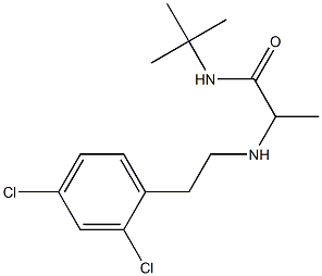 N-tert-butyl-2-{[2-(2,4-dichlorophenyl)ethyl]amino}propanamide Structure