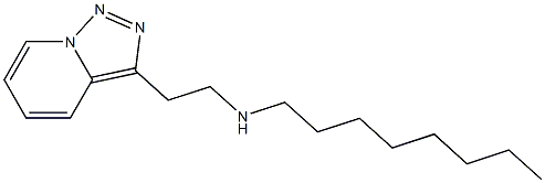 octyl(2-{[1,2,4]triazolo[3,4-a]pyridin-3-yl}ethyl)amine Structure