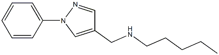 pentyl[(1-phenyl-1H-pyrazol-4-yl)methyl]amine Structure