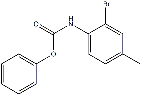 phenyl N-(2-bromo-4-methylphenyl)carbamate Struktur