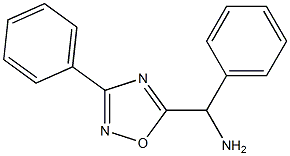 phenyl(3-phenyl-1,2,4-oxadiazol-5-yl)methanamine 化学構造式