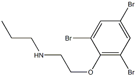 propyl[2-(2,4,6-tribromophenoxy)ethyl]amine Struktur