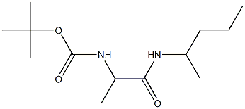 tert-butyl 1-methyl-2-[(1-methylbutyl)amino]-2-oxoethylcarbamate Structure