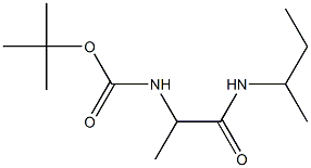 tert-butyl 2-(sec-butylamino)-1-methyl-2-oxoethylcarbamate,,结构式