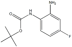 tert-butyl 2-amino-4-fluorophenylcarbamate 结构式