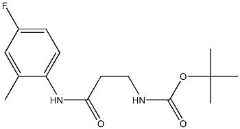 tert-butyl 3-[(4-fluoro-2-methylphenyl)amino]-3-oxopropylcarbamate