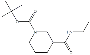tert-butyl 3-[(ethylamino)carbonyl]piperidine-1-carboxylate Structure