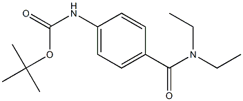 tert-butyl 4-[(diethylamino)carbonyl]phenylcarbamate Structure