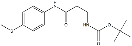 tert-butyl N-(2-{[4-(methylsulfanyl)phenyl]carbamoyl}ethyl)carbamate Struktur