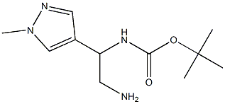 tert-butyl N-[2-amino-1-(1-methyl-1H-pyrazol-4-yl)ethyl]carbamate|