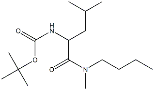 tert-butyl N-{1-[butyl(methyl)carbamoyl]-3-methylbutyl}carbamate Structure