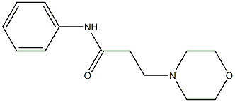 3-Morpholin-4-yl-N-phenyl-propionamide 结构式