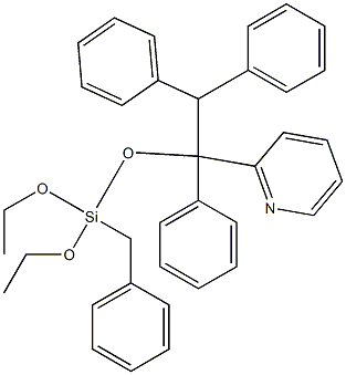 Triphenylpyridylbenzyltriethoxysilane Structure