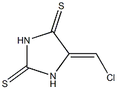 2,4-Imidazolidinedithione,  5-(chloromethylene)- Structure