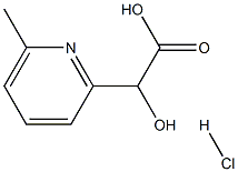 6-METHYL-2-PYRIDINEGLYCOLIC ACID HYDROCHLORIDE Structure
