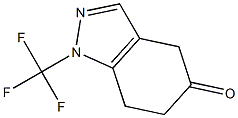 4,5,6,7-tetrahydro-5-oxo-trifluoromethyl-1H-indazole 化学構造式