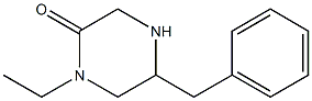 5-benzyl-1-ethylpiperazin-2-one,,结构式