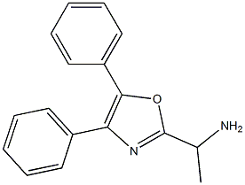 1-(4,5-diphenyl-1,3-oxazol-2-yl)ethanamine 化学構造式