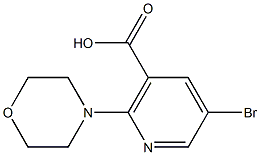 5-Bromo-2-morpholin-4-ylnicotinic  acid